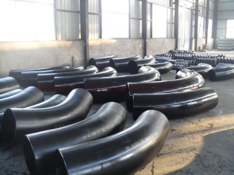 Black 3D 10D Seamless 5D Pipe Bends WPB 90 Degree Steel Pipe Elbow