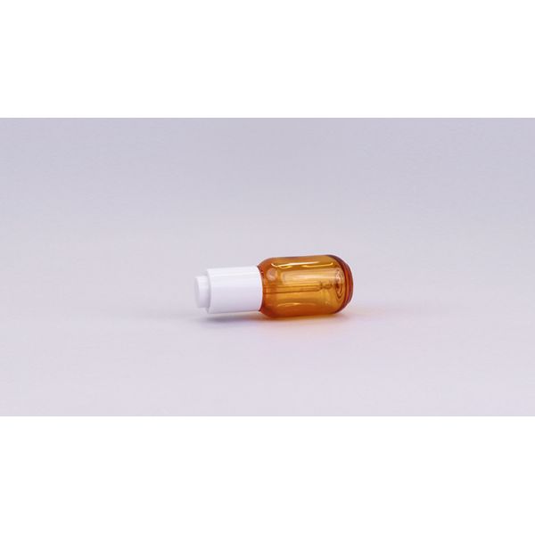 Amber PETG Plastic Eye Dropper Bottles 30ml With White Dropper For Hair Serums