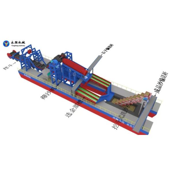 Model 10 Inch Cutter Suction Dredger For Gold Mining In African Rivers