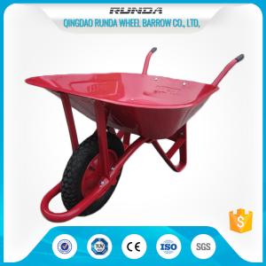 Quality Steel Tray Heavy Duty Wheelbarrow , County Clipper Wheelbarrow 65L Water Capacity for sale