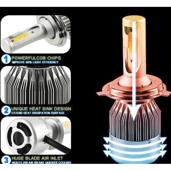 35 W H1 H4 9004 Car Aviation Aluminum LED Headlight Bulbs 5000LM