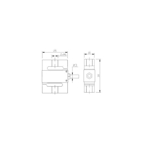 GSL310 Mini S-type lifting hook scale pull force load cell 1kg
