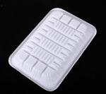 Plastic / CPET Disposable White Biodegradable Food Trays For Meat Tray