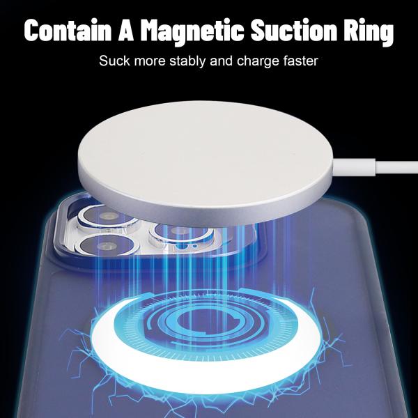 Built In Camera Kick Stand Magnetic Phone Case 12FT Shockproof For IPhone