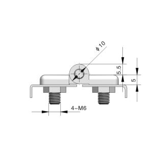 Rotation External Cabinet Door Hinges Zinc Alloy For Tool Box