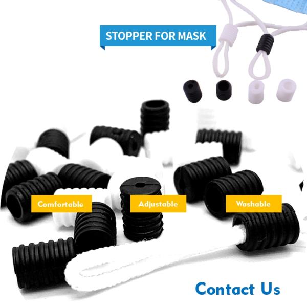 mask stoppers black cylinder shape lead free test report