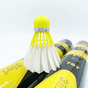 Buy cheap OEM Yellow Feather Badminton Shuttlecock Stand Hybrid 3in1 Anti Hitting from wholesalers