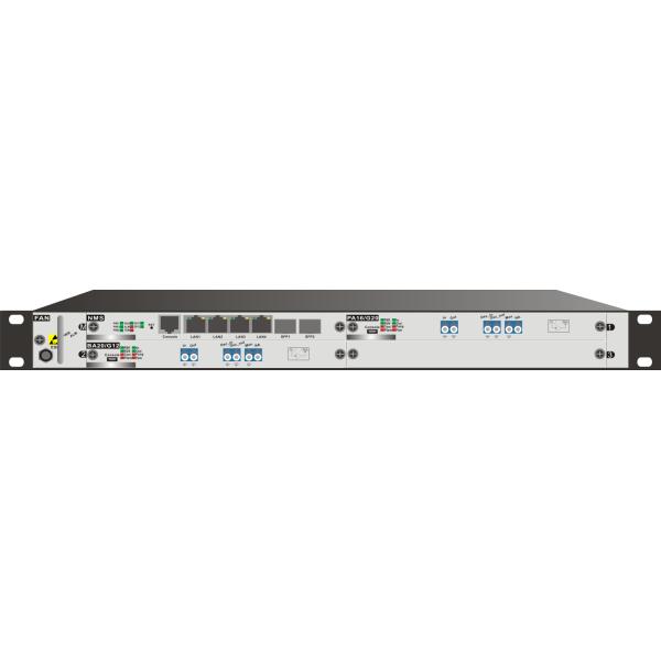 Erbium-Doped Fiber Amplifier EDFA Device Optical Signal Booster 1U Rack-Mount Chassis System