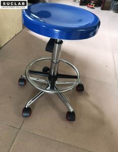 Quality Wheeled Science Lab Stools Blue / White Color Fiber Reinforced Plastic Material for sale