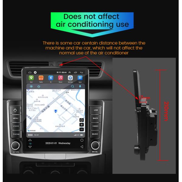 Uniersal Car Model 9.7 inch 2 din Double Din Android 12 Car DVD Player with GPS and Bluetooth