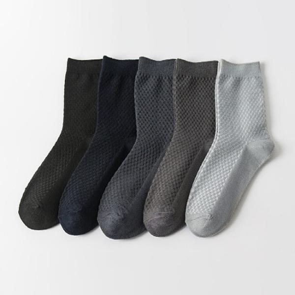 Solid Color Men Bamboo Socks Eco Friendly Sustainable Custom Logo