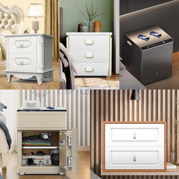 Home Fingerprint Biometric Safe Box Smart Safe Box Night Table For Security