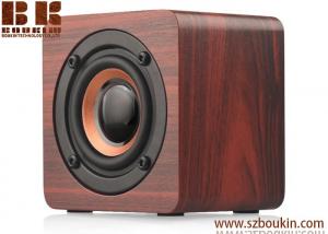 Quality Bluetooth Speaker Wooden with 6h Play Time, Wireless Computer Speaker with Enhanced Bass Resonator for sale