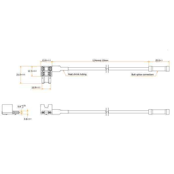 Automobile Electronics ACN ATT LP Micro Low Profile Automotive Inline Fuse Holder Fuse Tap