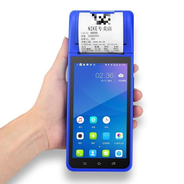 Buy Handheld Mini Dual SIM Cards Payment Mobile POS Terminal All In One POS System with 2D Scanner at wholesale prices