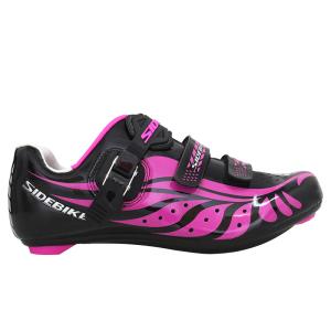 Quality Breathable Ladies Road Cycling Shoes Bright Color Printed Low Wind Resistance for sale