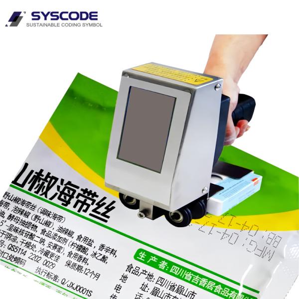 Packaging Bags Handheld Inkjet Printer Coding Machine Space Efficient High
