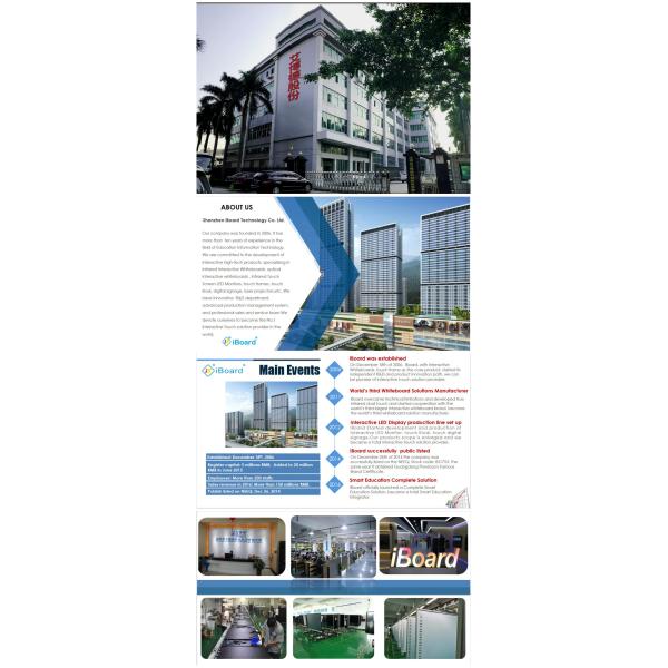 4K Smart Interactive Display , 11 keys Interactive Touch Screens For Schools