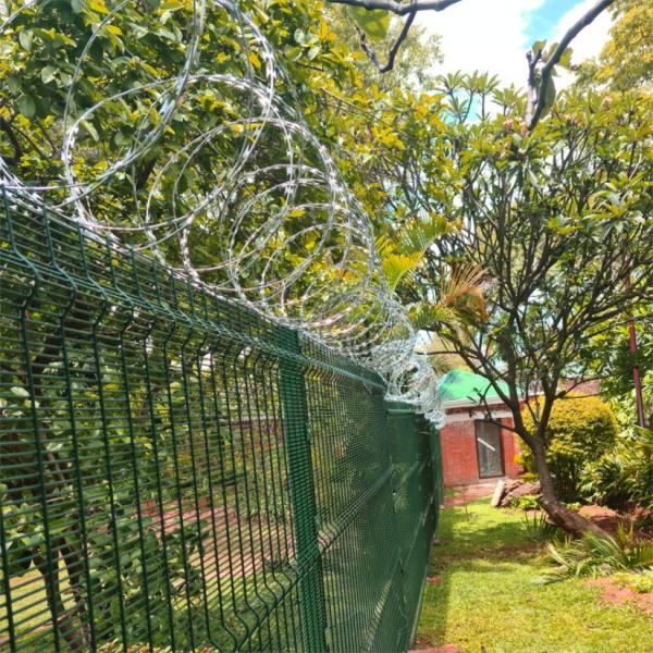 Customized BTO22 Hot Dipped Galvanized Concertina Razor Barbed Wire for Protecting Mesh