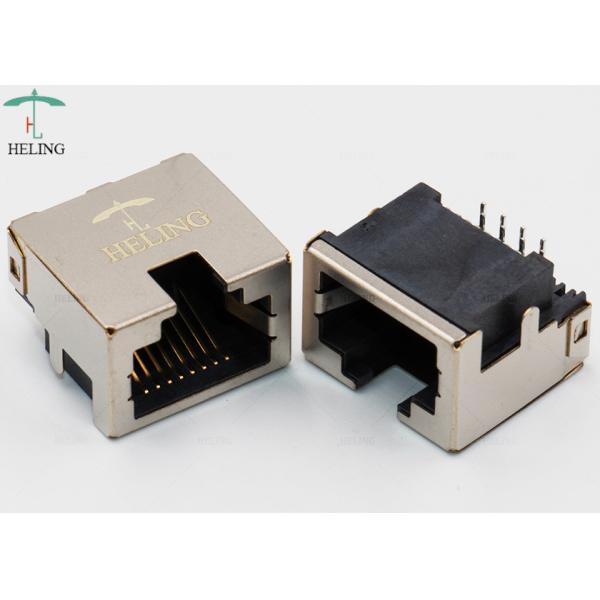 Tab Up 1x1 8P8C RJ45 Connectors Low Profile Side Entry RoHS Compliant