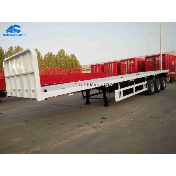60 Tons Flatbed Container Trailer For Bulk Cargo Transport