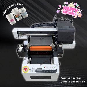 Resolution CMYKWV UV Ink Printer With Epson XP600*2 Print Heads And Maintop