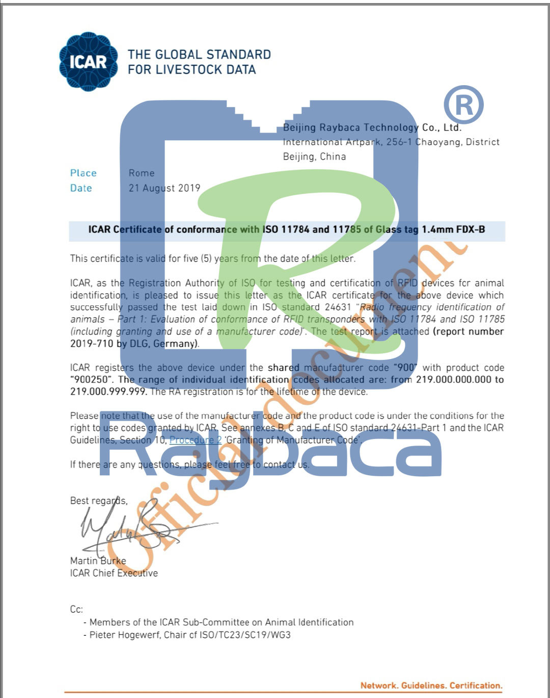 Livestock LF EO Disinfection EM4305 Microchip Syringe