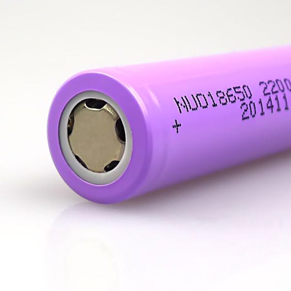 Environmentally Friendly Rechargeable Battery Lithium , 3.7v 2200mah 18650 Lithium Battery