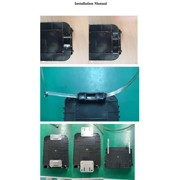 OEM 16 Core Black Horizontal Fiber FTTH Terminal Box For Home