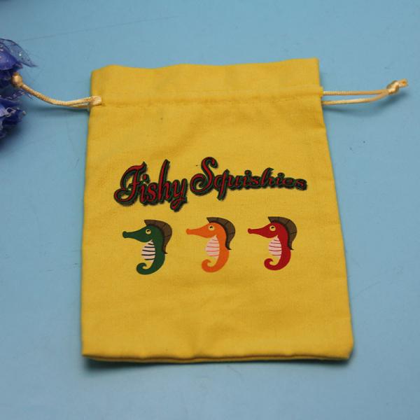 Plain White Gift Packaging Drawstring Bag Closure Type 8 X 10cm Size OEM Service