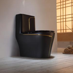 Quality Black Toilet Siphon Flushing Sanitary Ware Toilet for sale