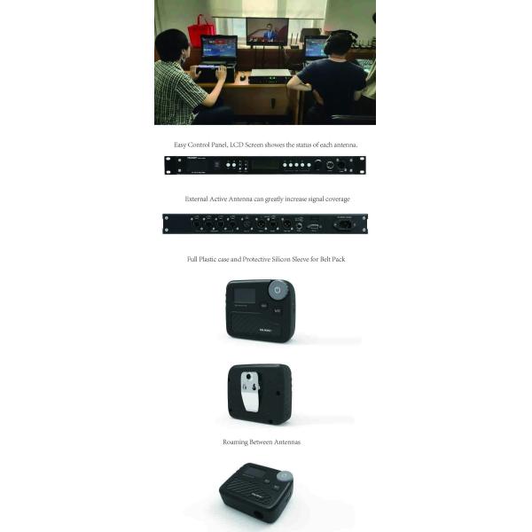 TELIKOU 2022 new wireless intercom system SKYLINE 100  16 users full duplex for event Professional Audio, Video & Lighting