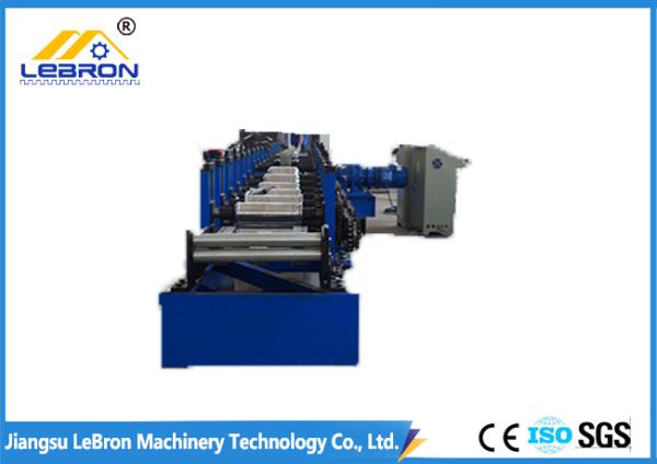 Buy Drainage use PLC Control Metal Gutter Roll Forming Machine 2018 new Type CNC Control Roll Forming Machine blue color at wholesale prices