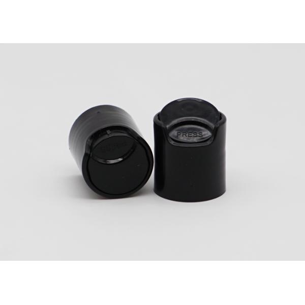 24mm Cylinder Black Plastic Top Cap Cosmetic PP Plastic Screw 32mm Nonspill