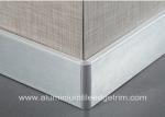 Silver Brushed Aluminium Skirting Boards Floor Decoration 60mm / 80mm / 100mm