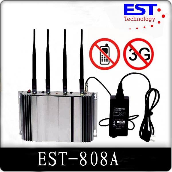 Buy 3G Cell Phone Signal Jammer Blocker EST-808A , 2100 - 2200MHZ Frequency at wholesale prices
