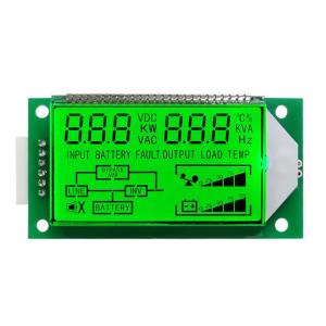 Quality Green Backlight TN LCD Module , inverter Ups Lcd Display 7 segment for sale