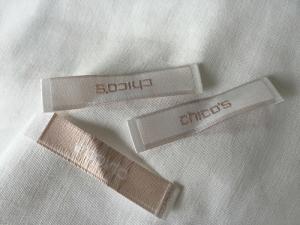 China Eco - Friendly Cotton Woven Clothing Labels Tags For Clothes Embroidered on sale