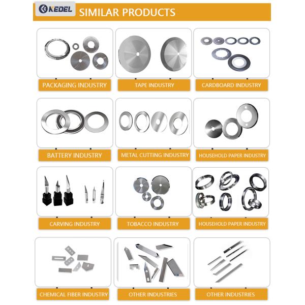 100% Carbide Powder Oval Slicing Knife Blade with Longer Cutting Life and Custom Size for Industrial Use