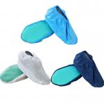 China White Blue Waterproof Reusable Anti Skip Antistatic Anti Static Shoe Covers for sale
