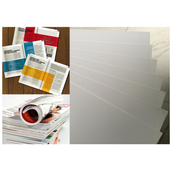 Standard Size Gloss Art Paper 80g , Wood Free Coated Art Paper For Books Production