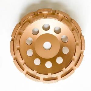 Quality 6 Inch 150mm Rigid Double Row Cup Grinding Wheel 6 Diamond Cup Wheel for sale