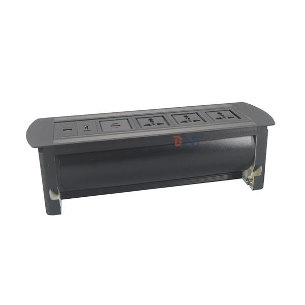 Customized aluminum smart office desk power socket with usb