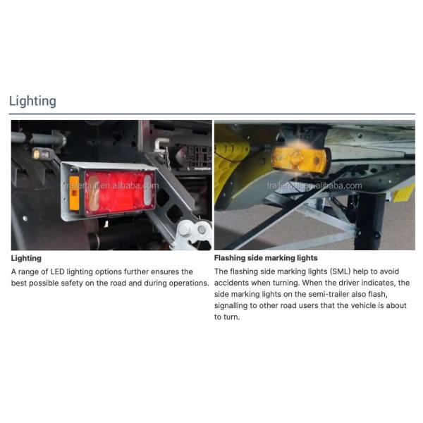 22 Cbm U Type Tipping Trailer With Three Axles