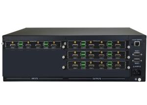 China Modular 4x12 Video Matrix Switcher With IR Ethernet RS232 Control on sale