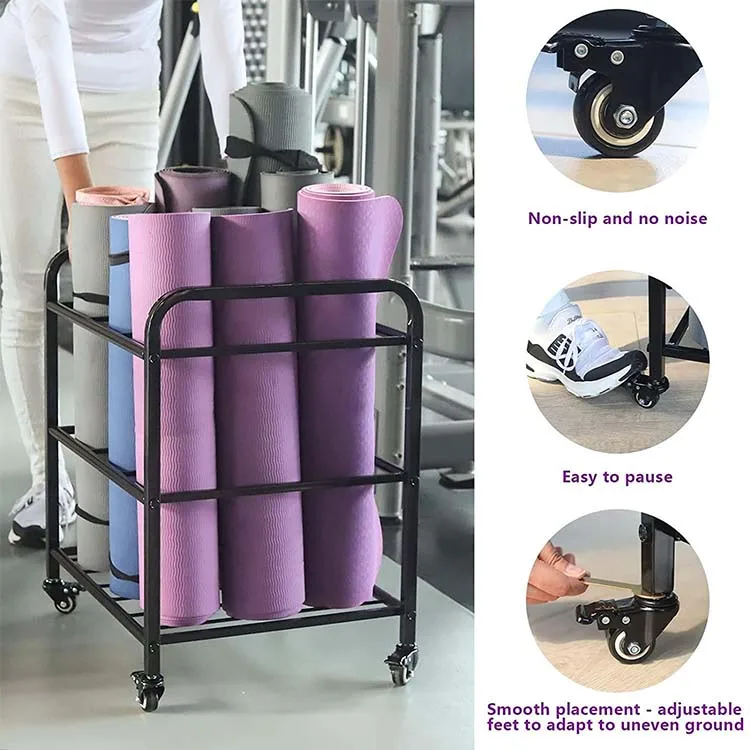 Yoga Mat Storage Shelf Rack Medium Duty Single Sided Customzied