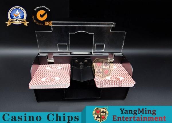Buy Casino Exclusive Deluxe Automatic 1-2 Deck Playing Card Shuffler Baccarat Poker Table Discard Shuffler at wholesale prices