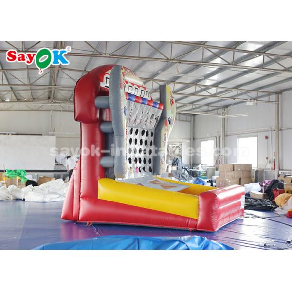 Inflatable Outdoor Games 0.4mm PVC Tarpaulin Inflatable Sports Games Connect Four 4 In A Row Basketball Game