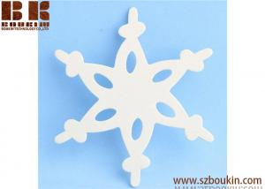Quality Unfinished Wood Lace Snowflake Cutout Christmas tree ornaments Holidays Gift Ornament for sale