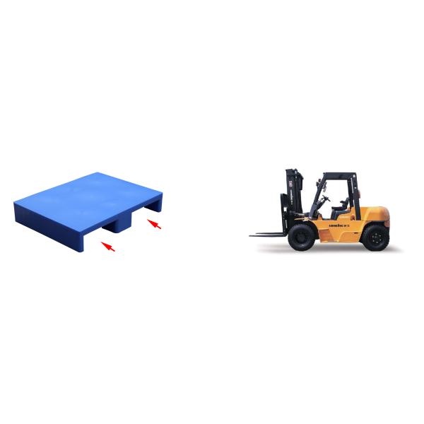 4 Way Flat Stackable Plastic Pallets Single Faced High Density Non - Toxic
